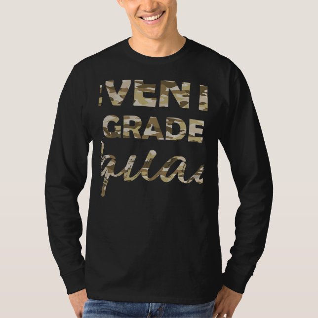 Camiseta Seventh Grade Camo Teacher Welcome Back To School (Frente)