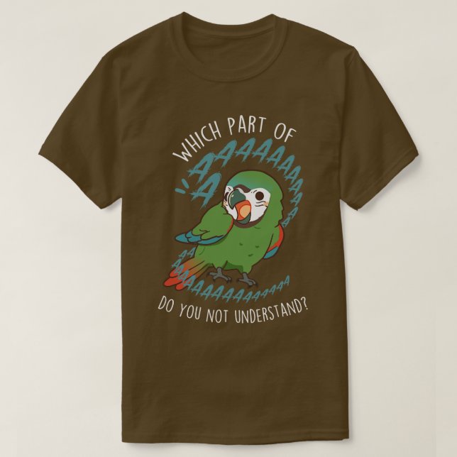 Camiseta Severe Macaw Aaaa (Frente do Design)
