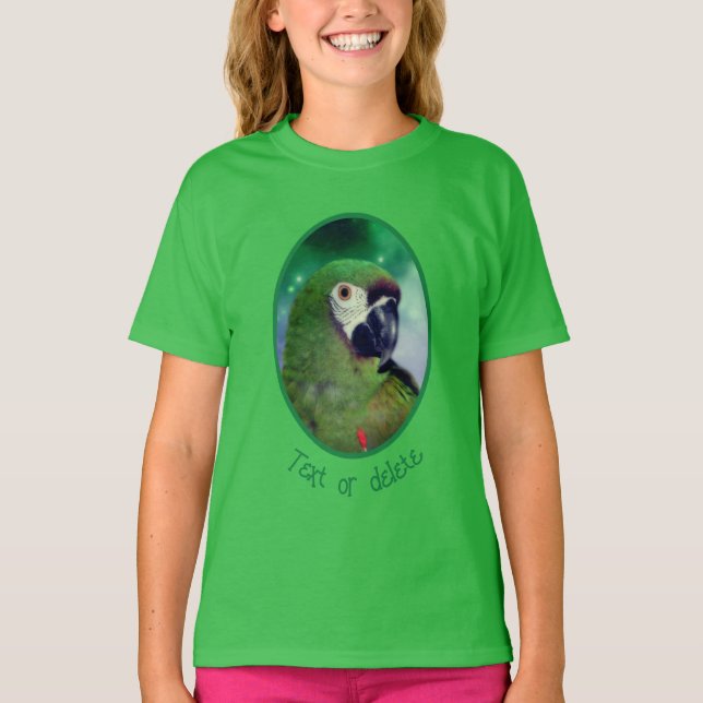 Camiseta Severe Macaw Parrot Close Up Personalized (Frente)