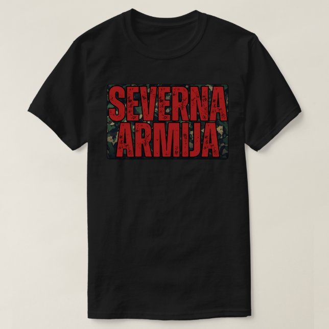Camiseta Severna Armija (Frente do Design)