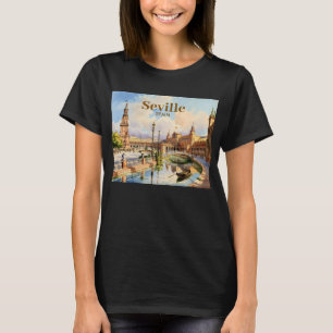 Camiseta Sevilha Personalizada Espanha Praça de Espanha Aqu