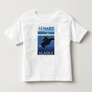 Camiseta Seward, AlaskaOrca e cena da vitela