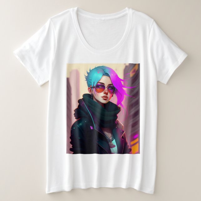 Camiseta Sewer Emo Punk Lady (Frente do Design)