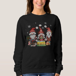 Camiseta Sewing gnomos três ganchos de colcha Xmas Presente