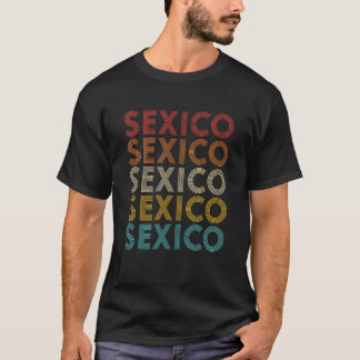 Camiseta Sexico Sexico Sexico Sexico Sexico Retro Vintage