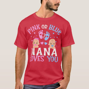 Camiseta Sexo Cor-De-Rosa Ou Azul Revela Que A Avó Nana Te
