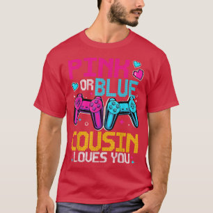 Camiseta Sexo Cor-De-Rosa Ou Azul Revelar O Pai De Jogo De 