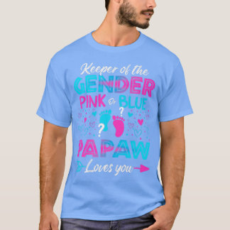 Camiseta Sexo De Bebê Revela Chá Rosa Ou Azul Ama Papaw