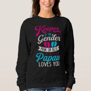 Camiseta Sexo De Bebê Revela Chá Rosa Ou Azul Ama Papaw