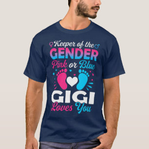 Camiseta Sexo De Bebê Revela Chá Rosa Ou Azul Gigi Amores