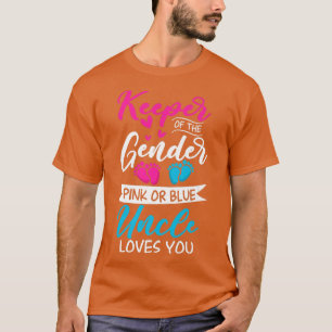 Camiseta Sexo De Bebê Revela Chá Rosa Ou Azul Tio Loves