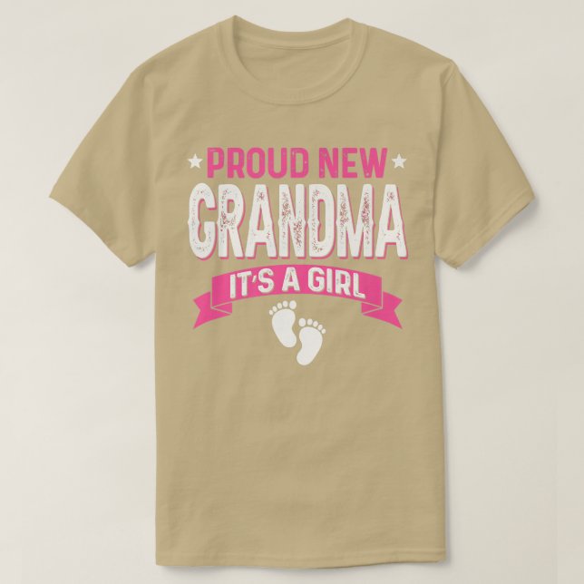 Camiseta Sexo de Família Engraçado Revela Vovó Nova Orgulho (Frente do Design)