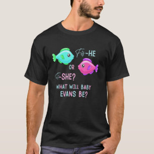 Camiseta Sexo De Peixes Revelam Carne Rosa E Azul
