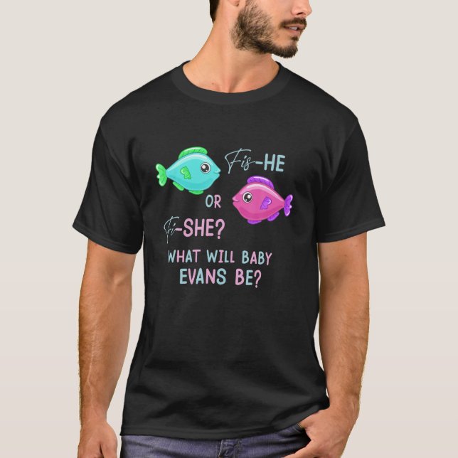 Camiseta Sexo De Peixes Revelam Carne Rosa E Azul (Frente)