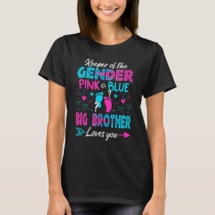 Camiseta Sexo Do Bebê Revela Chá Rosa Ou Azul Grande Irmão
