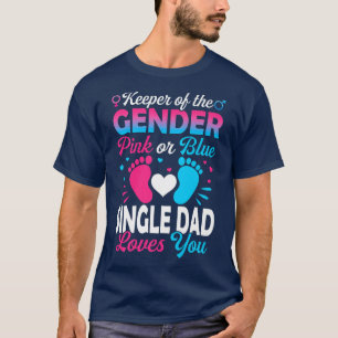 Camiseta Sexo Do Bebê Revelar Pai Cor-De-Rosa Ou Solteiro A