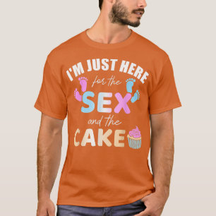 Camiseta Sexo Engraçado Revela que estou aqui só para a Ce 