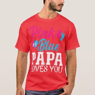 Camiseta Sexo Engraçado Revelar Anúncio Rosa ou Azul Papá