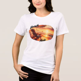 Camiseta sexo feminino (modo praia)