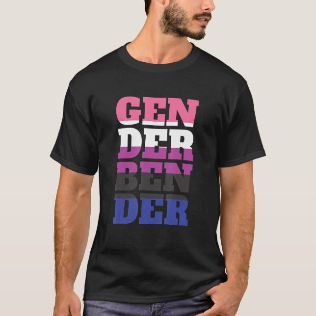 Camiseta Sexo Fluido Não Binário - Orgulho Sexo Neutro Ben (Frente)