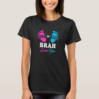 Camiseta Sexo Reveal Brah Chá de fraldas Irmão