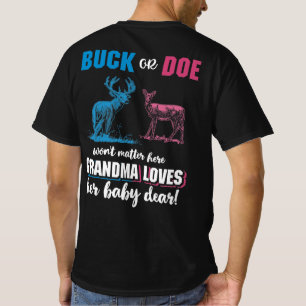Camiseta Sexo Reveal Buck ou Doce Party Avó