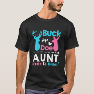 Camiseta Sexo Reveal Buck Ou Doe Tia Precisa Saber Correspo