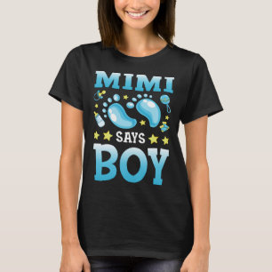 Camiseta Sexo Reveal Mimi Diz Menino Vinculando Família S