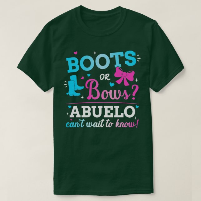Camiseta Sexo revela botas ou arcos abuelo correspondendo a (Frente do Design)
