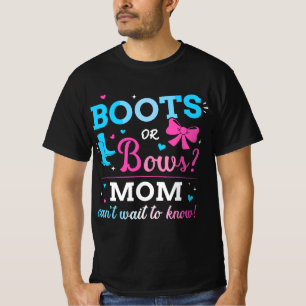 Camiseta Sexo revela botas ou arcos mãe combinando com a pa
