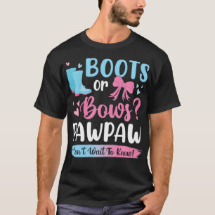 Camiseta Sexo revela botas ou arcos Pawpaw correspondente a