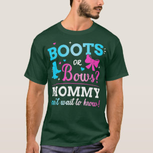 Camiseta Sexo revela botas ou mamães que combinam com baby 
