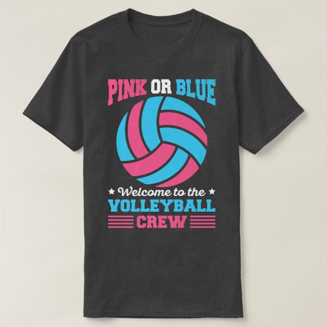 Camiseta Sexo Revela Cota de Voleibol para Pl de Voleibol (Frente do Design)