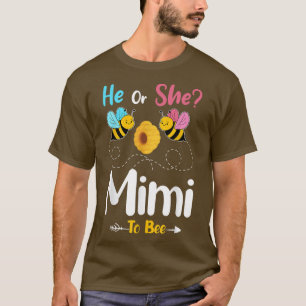 Camiseta Sexo Revela Ele ou Ela Mimi para Bebê Announcem