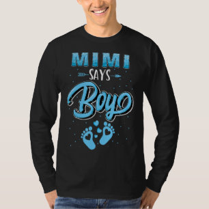 Camiseta Sexo revela Mimi diz Boy baby correspondente à fam