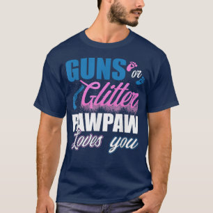 Camiseta Sexo revela ou brilha Pawpaw correspondente a baby