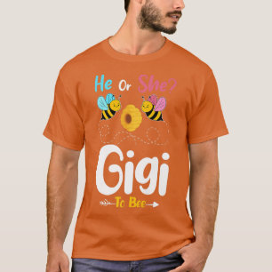 Camiseta Sexo Revela Que Ele ou Ela Gigi para Bebê Announce
