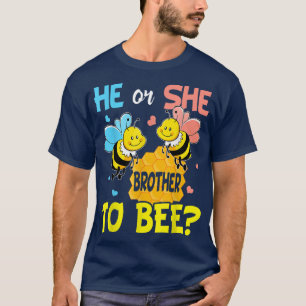 Camiseta Sexo Revela Que Ele ou Ela Irmão Para Ser O Bebê A