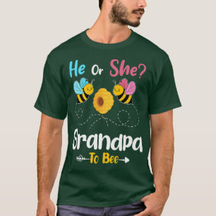 Camiseta Sexo Revela Que Ele ou Ela Vovô É O Bebê Announ