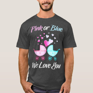 Camiseta Sexo Revela Rosa ou Azul Nós Amo Vocês Homens e Mu