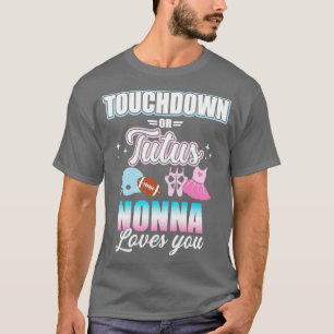 Camiseta Sexo revela touchdowns ou tutus não corresponde a 