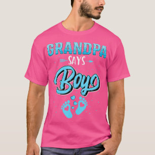 Camiseta Sexo revela vovô diz "Boy baby correspondente"
