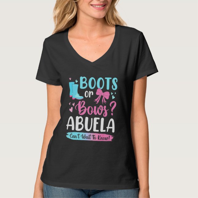 Camiseta Sexo Revelação Boots Ou Arcos Abuela Correspondent (Frente)