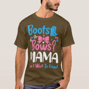 Camiseta Sexo Revelação Boots ou Arcos Anúncio do bebê da m