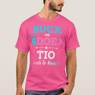Camiseta Sexo revelação de buck ou do tio correspondente ao