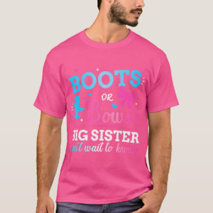Camiseta Sexo Revelar Botas Ou Arcos Irmã Correspondente Ba
