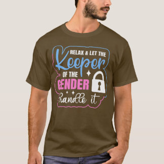 Camiseta Sexo Revelar Design para um Detentor do Sexo