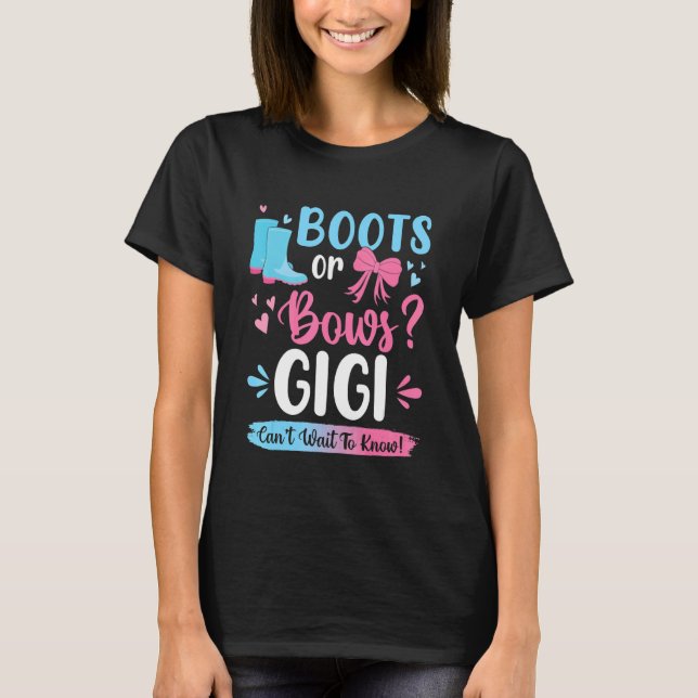 Camiseta Sexo Revele Boots Ou Arcos Gigi Correspondendo Par (Frente)