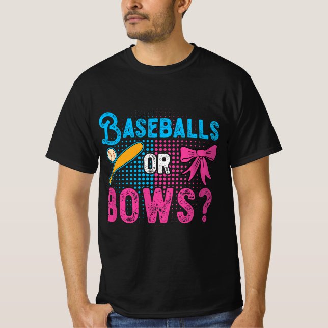 Camiseta Sexo Revele Citação de Baseball para uma Família B (Frente)