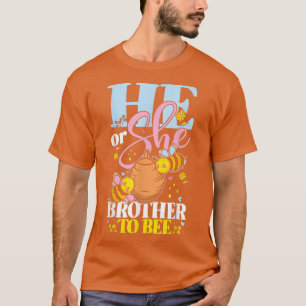 Camiseta Sexo Revele Ele ou Ela Irmão para um Bab Correspon